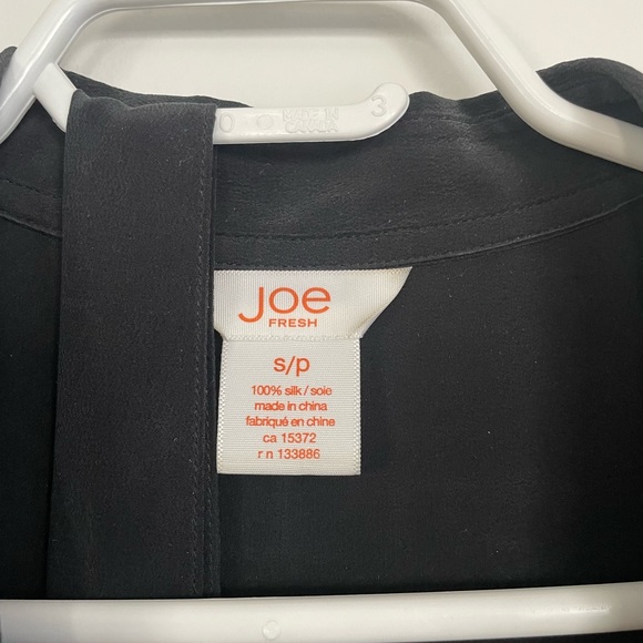 Black Silk Shirt Dress - Picture 2 of 2